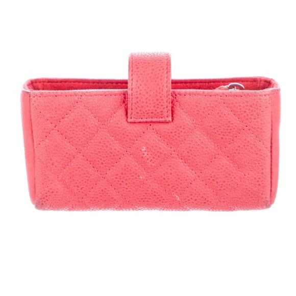 CHANEL Coral Quilted Leather French purse - Picture 11 of 16